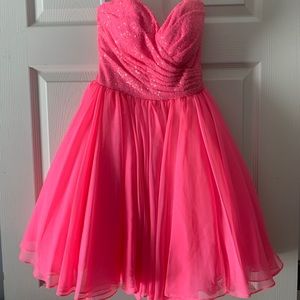 Sherri Hill HOT PINK Cocktail Dress